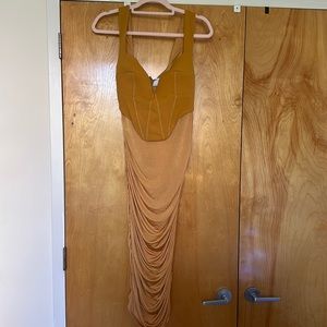 ASOS Mustard Cocktail Dress